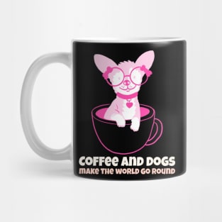 coffee and dogs- the world go round Mug